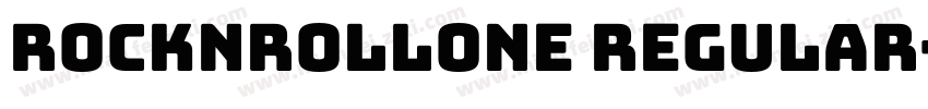 rocknrollone regular字体转换